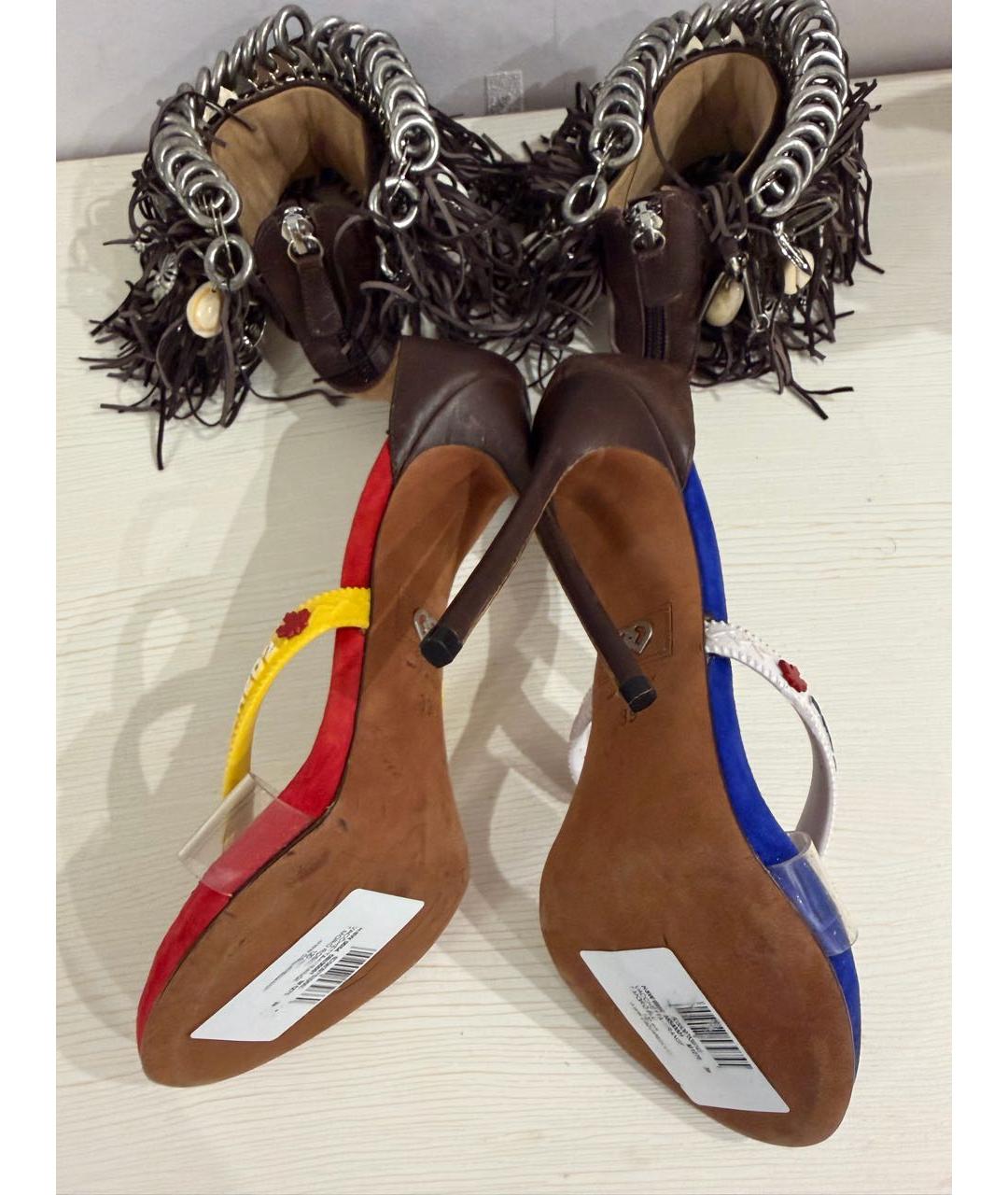 DSQUARED2 Мульти кожаные босоножки, фото 6