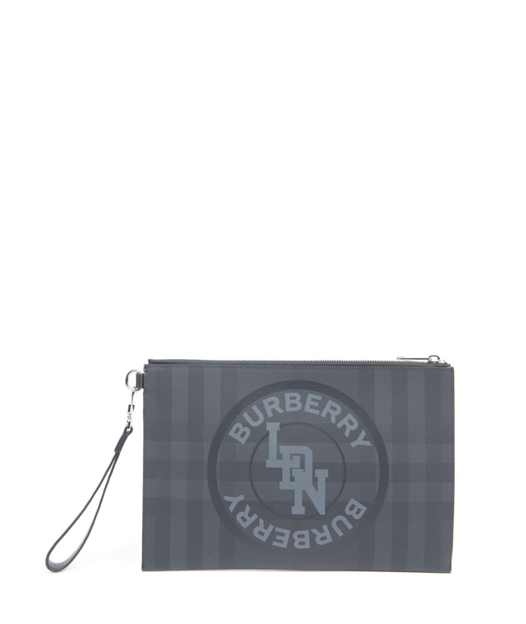 BURBERRY Серая барсетка, фото 1