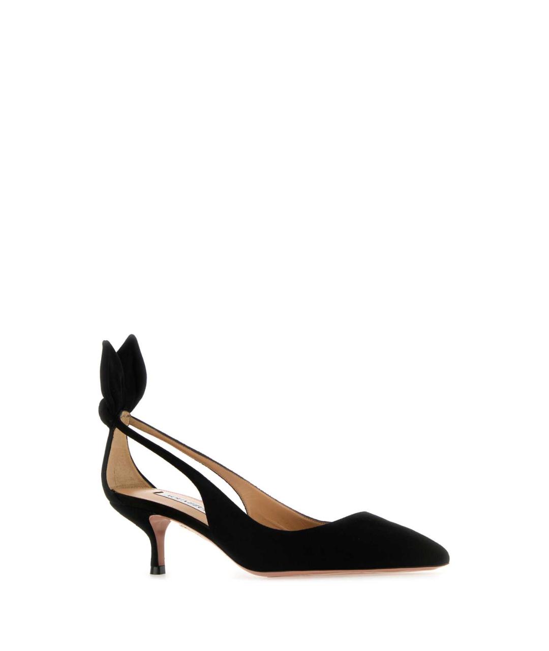 AQUAZZURA Черные замшевые туфли, фото 2