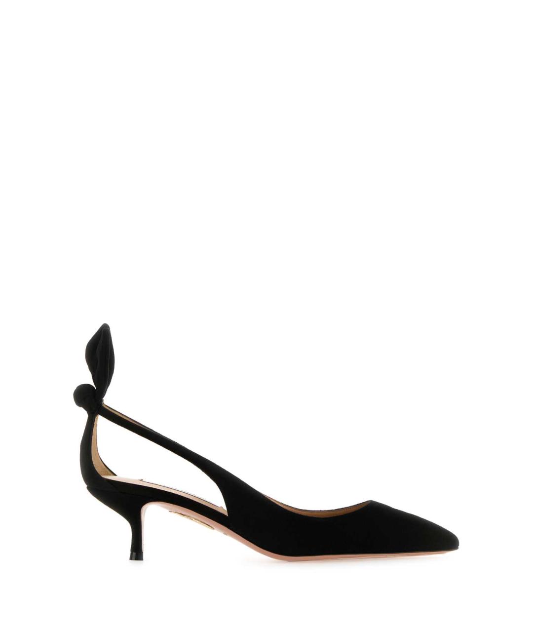 AQUAZZURA Черные замшевые туфли, фото 1