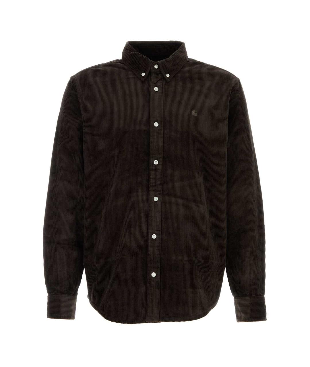 CARHARTT WIP Коричневая хлопковая кэжуал рубашка, фото 1