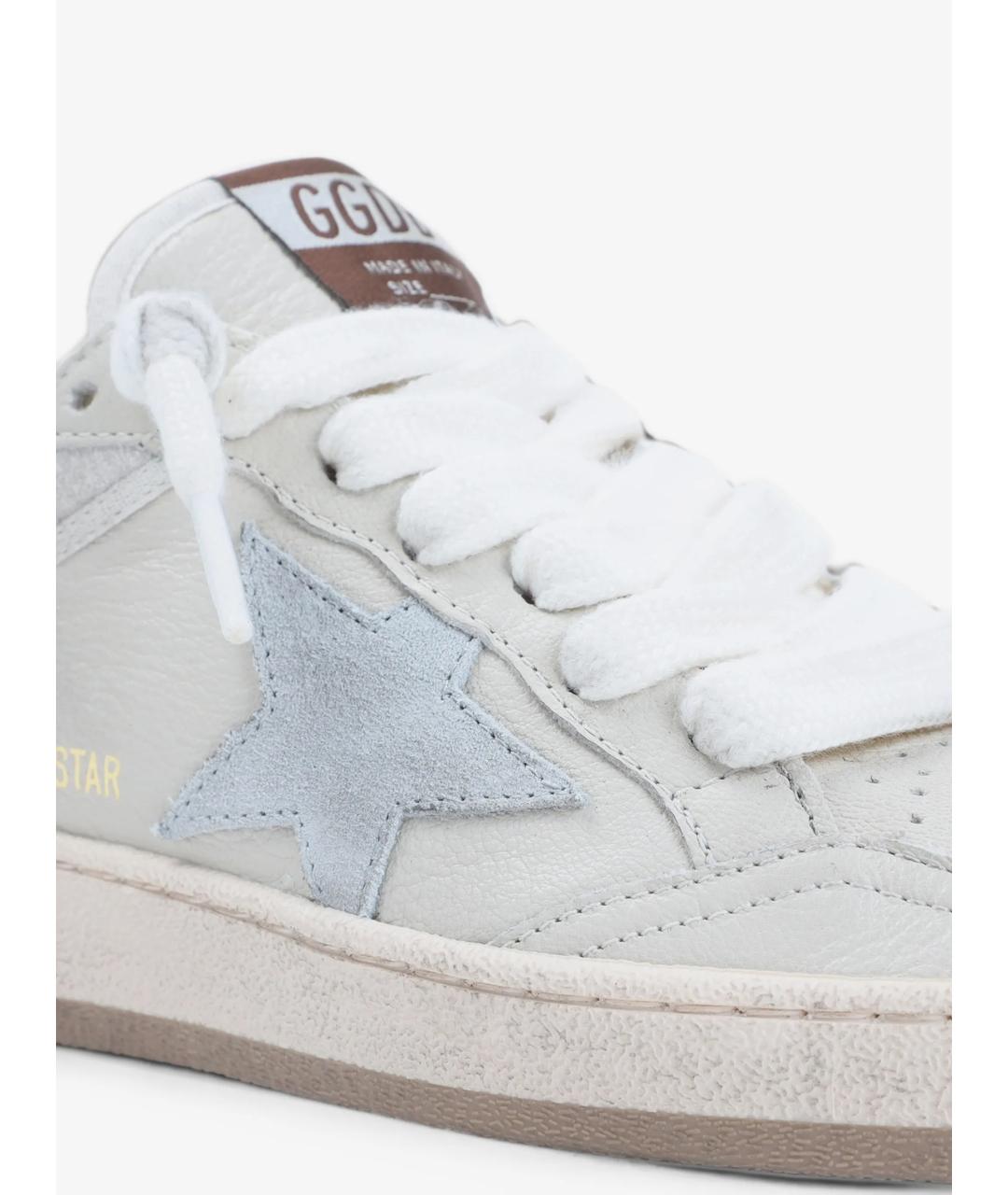 GOLDEN GOOSE Серые кожаные кеды, фото 3