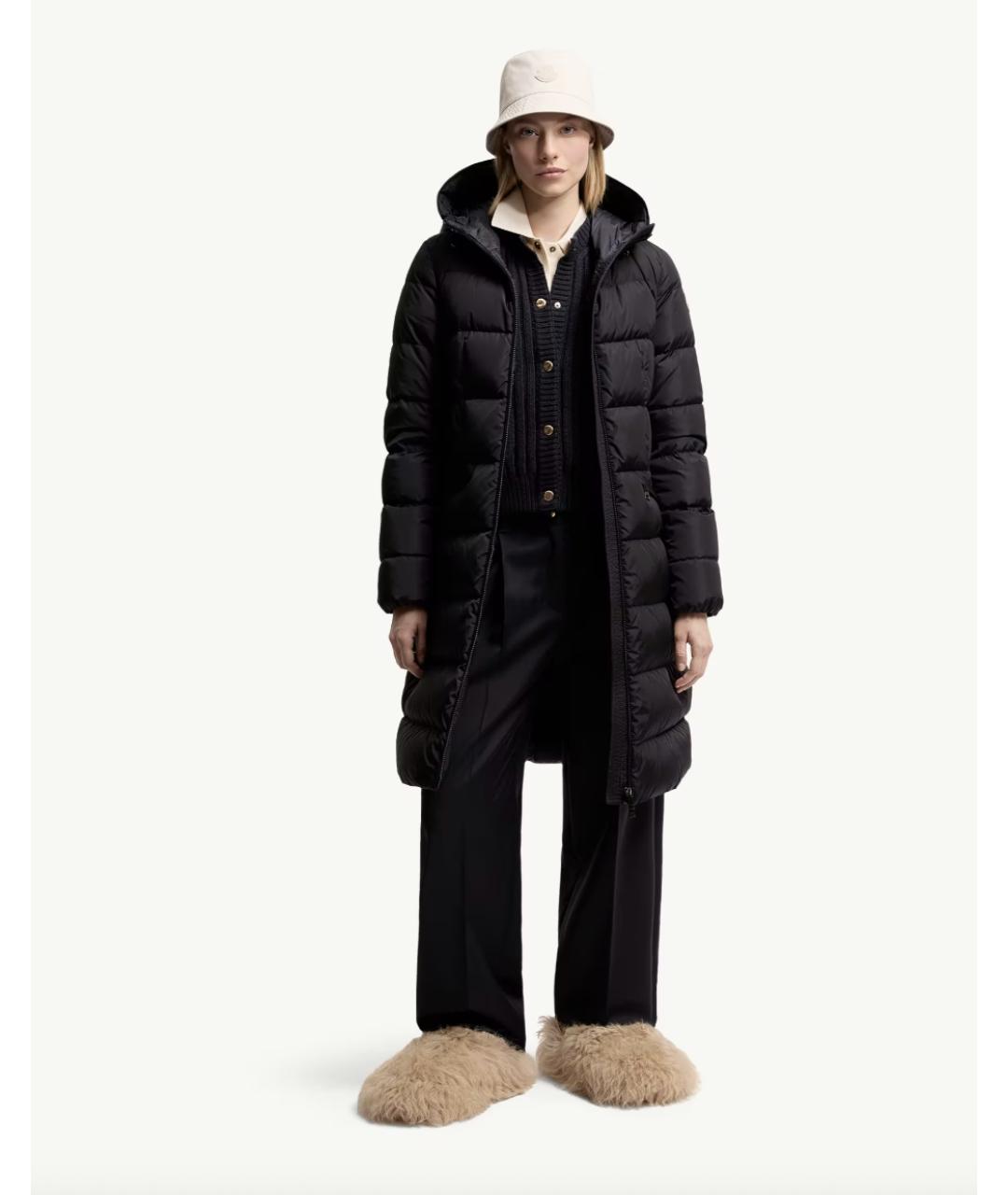 MONCLER Темно-синий пуховик, фото 2