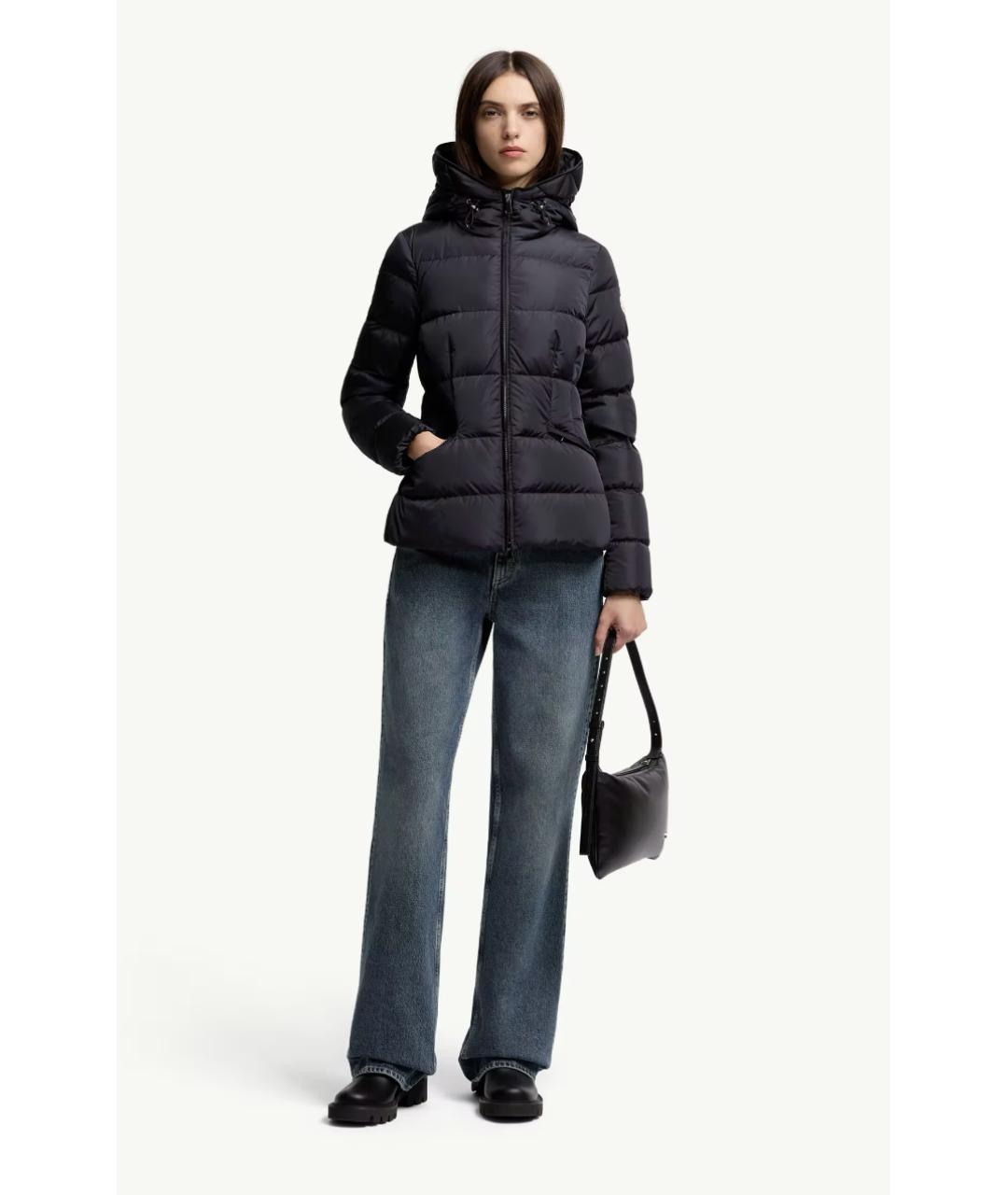MONCLER Темно-синий пуховик, фото 2