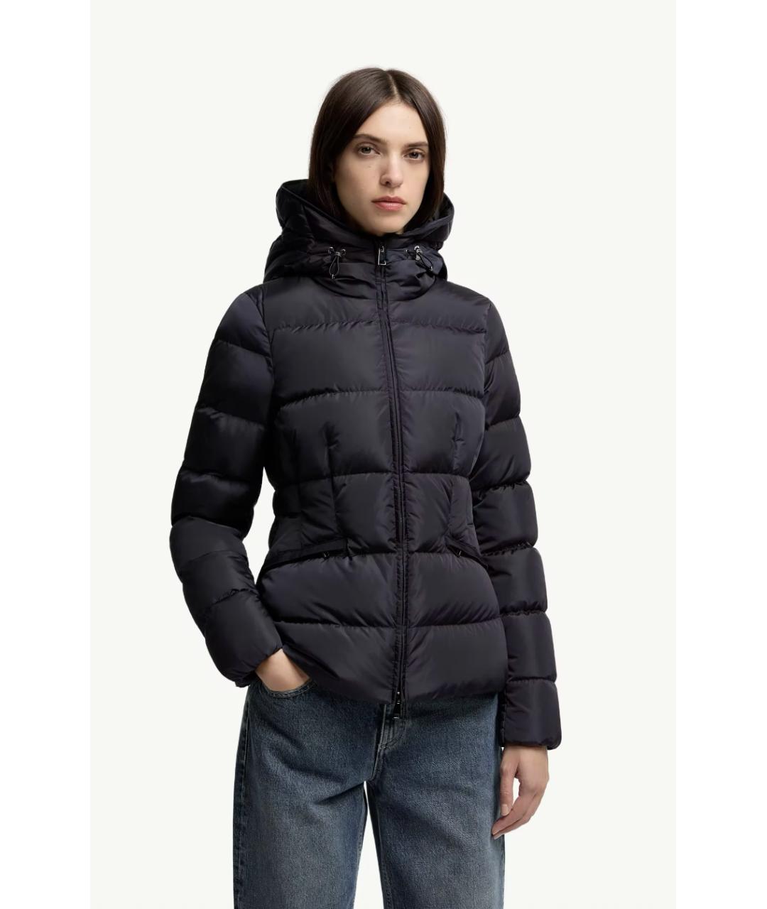 MONCLER Темно-синий пуховик, фото 4