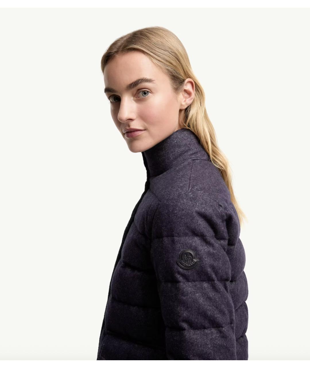 MONCLER Синий пуховик, фото 2