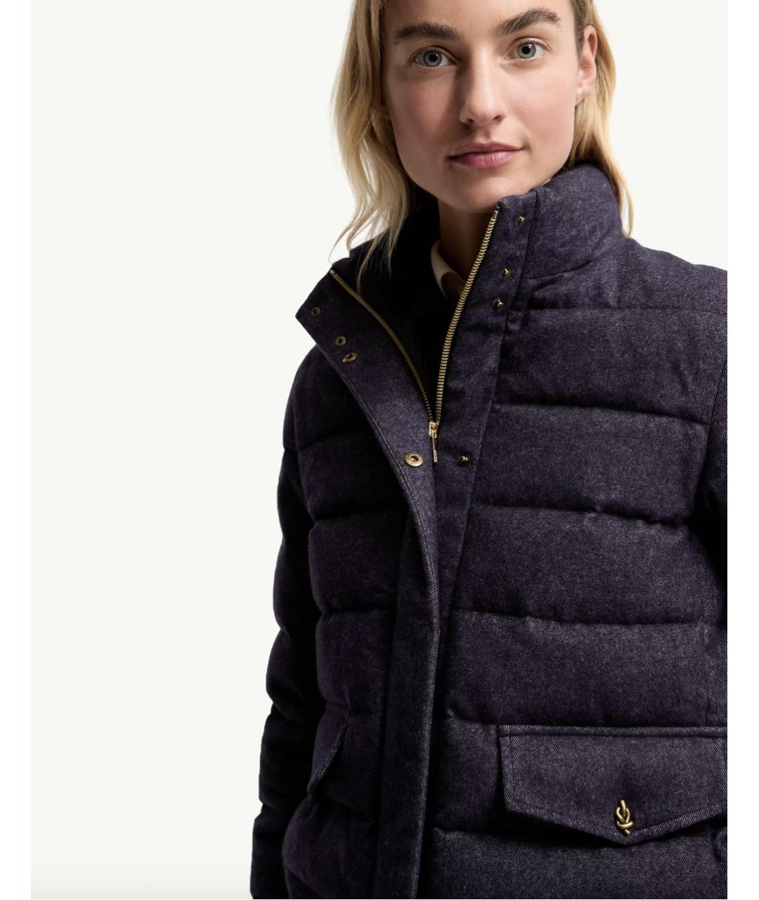 MONCLER Синий пуховик, фото 6