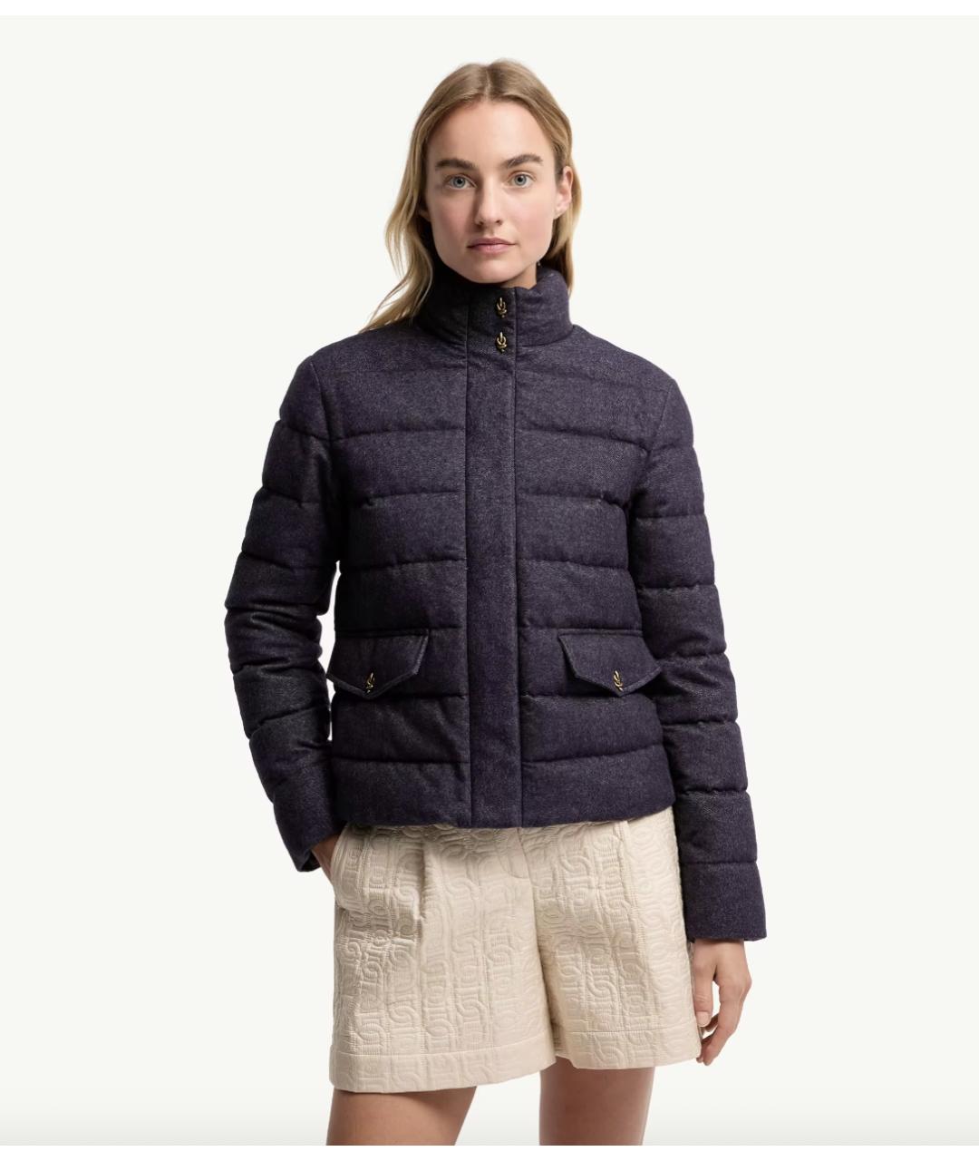 MONCLER Синий пуховик, фото 3