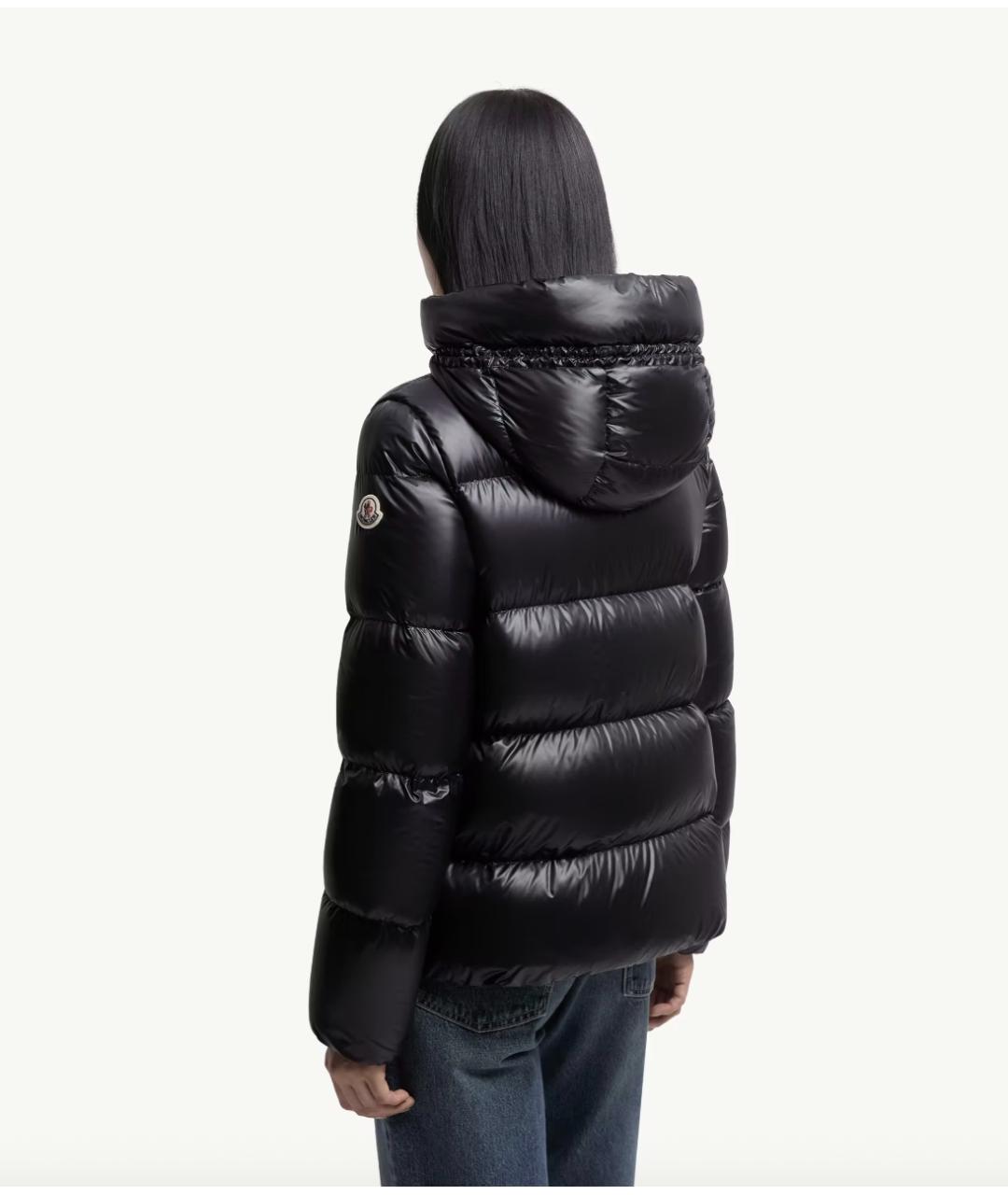 MONCLER Черный пуховик, фото 5