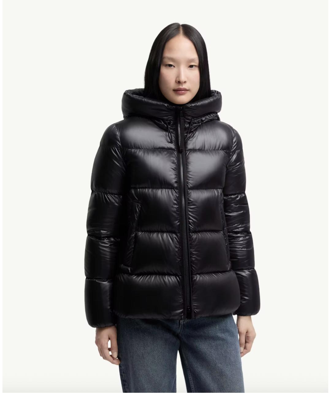 MONCLER Черный пуховик, фото 4