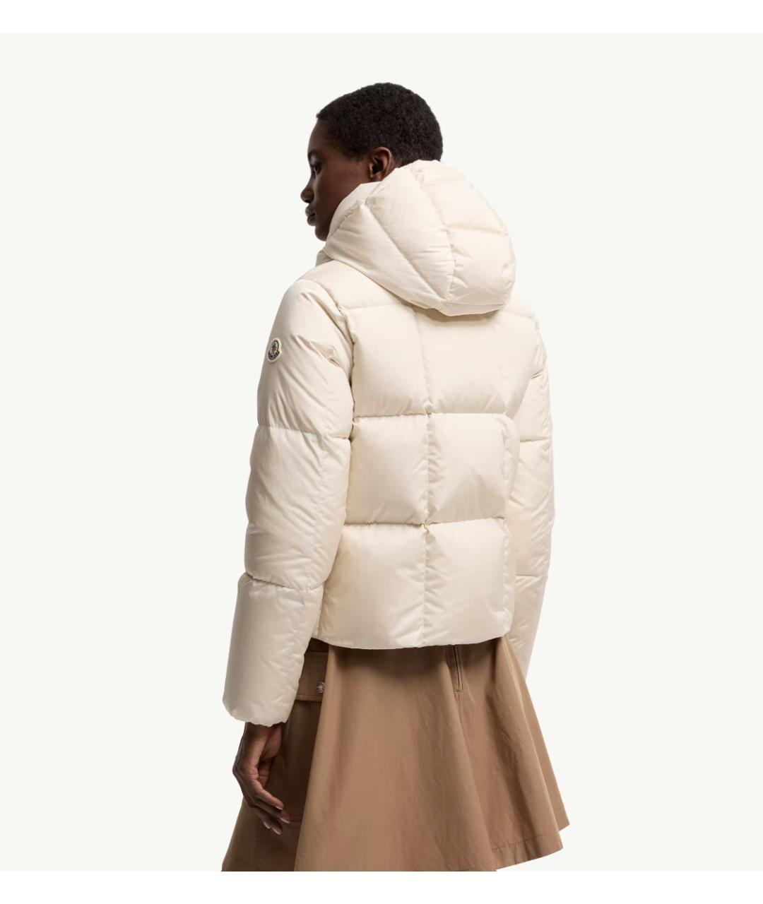 MONCLER Белый пуховик, фото 5