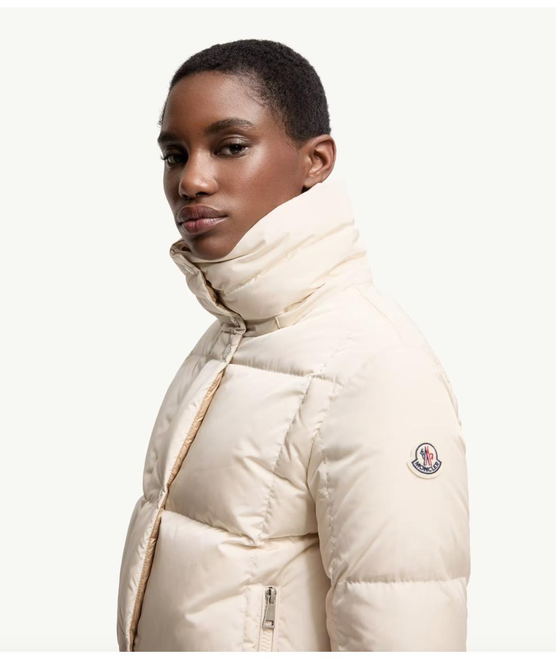 MONCLER Белый пуховик, фото 3