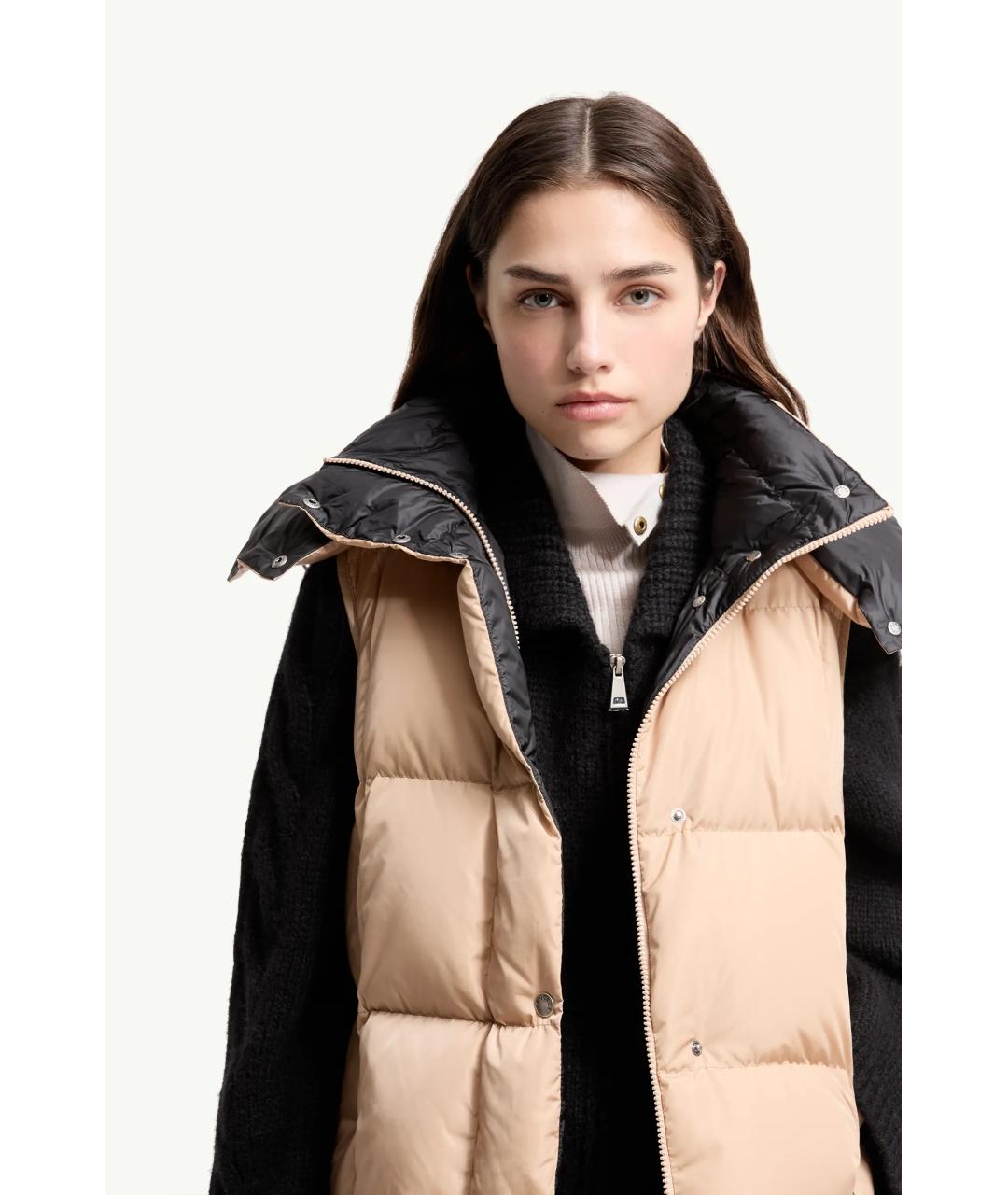 MONCLER Бежевый жилет, фото 6