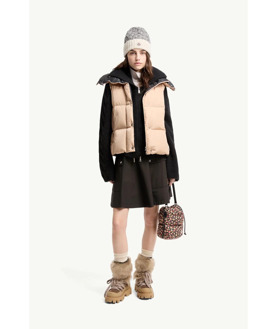 MONCLER Бежевый жилет, фото 2