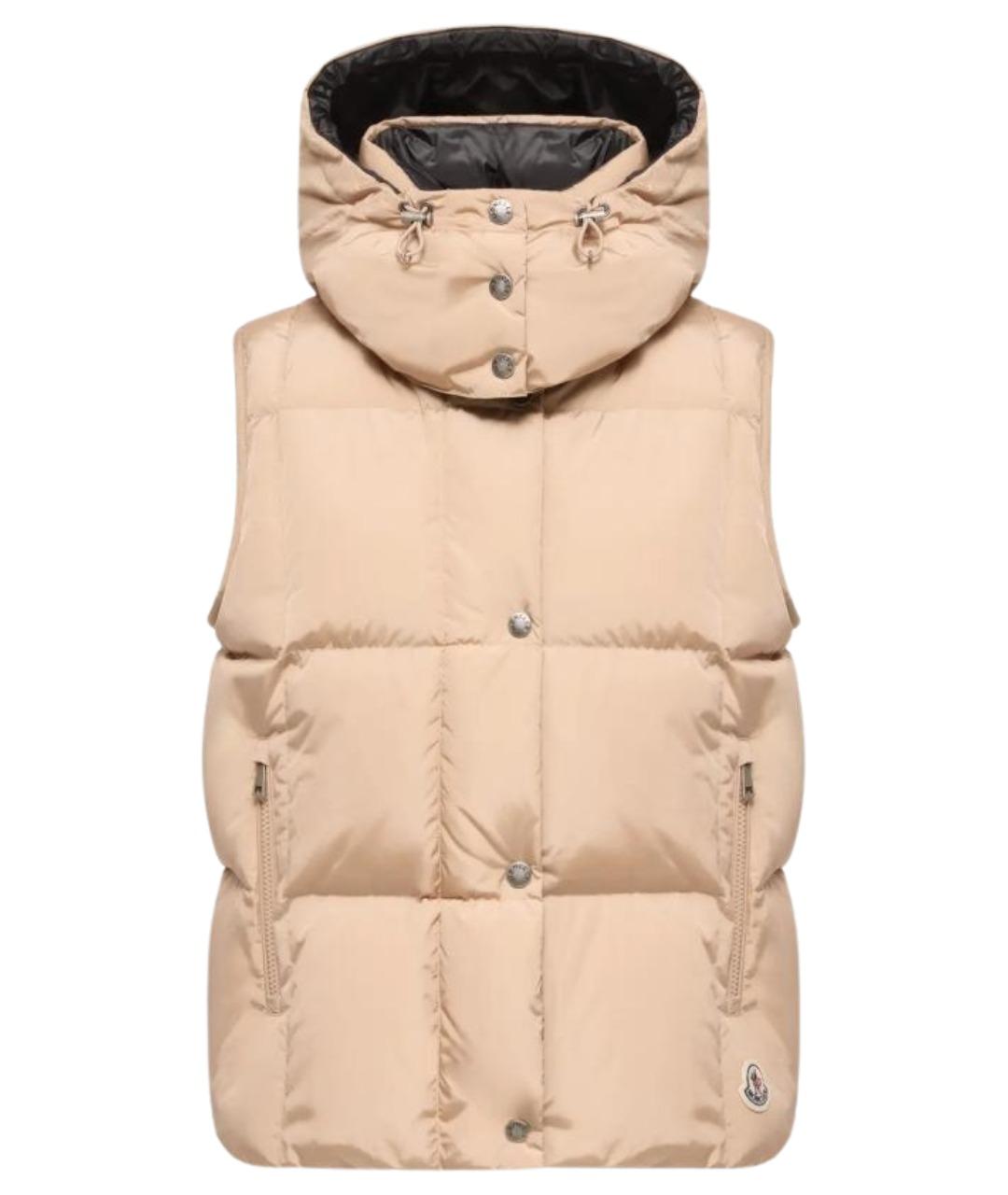 MONCLER Бежевый жилет, фото 1