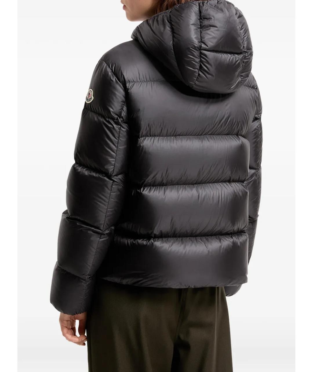 MONCLER Черный пуховик, фото 3