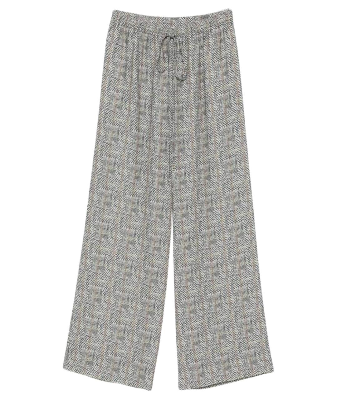 ERMANNO SCERVINO Мульти полиэстеровые прямые брюки, фото 1
