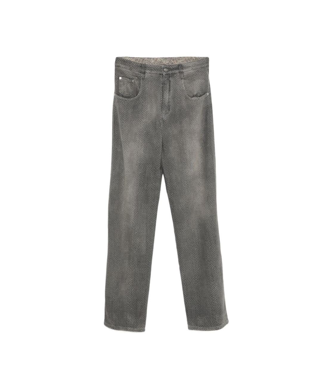 ERMANNO SCERVINO Черные хлопковые прямые джинсы, фото 1