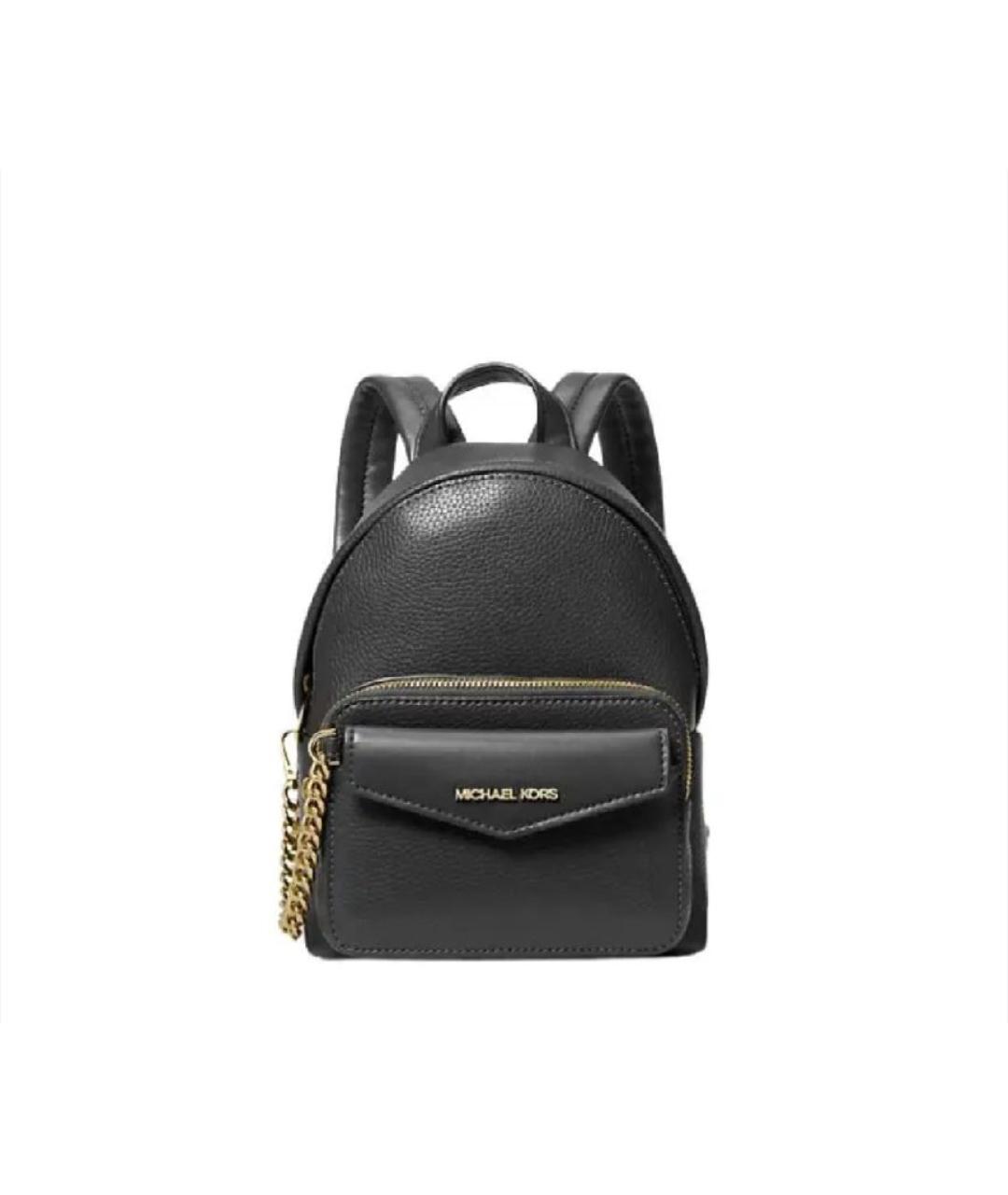 MICHAEL KORS Черный кожаный рюкзак, фото 10