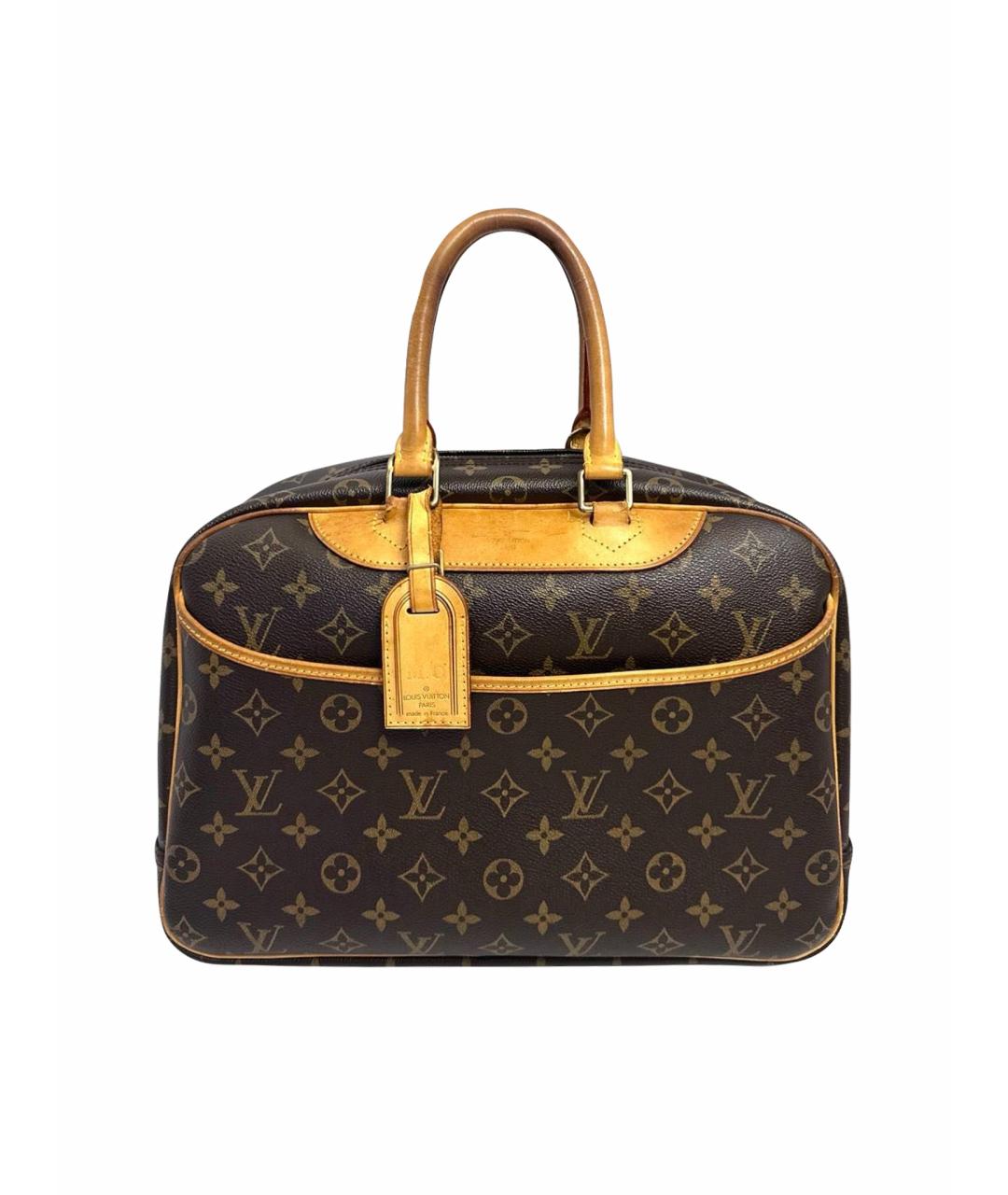 LOUIS VUITTON Коричневая кожаная сумка тоут, фото 1