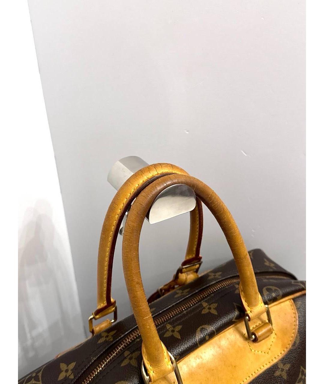 LOUIS VUITTON Коричневая кожаная сумка тоут, фото 5