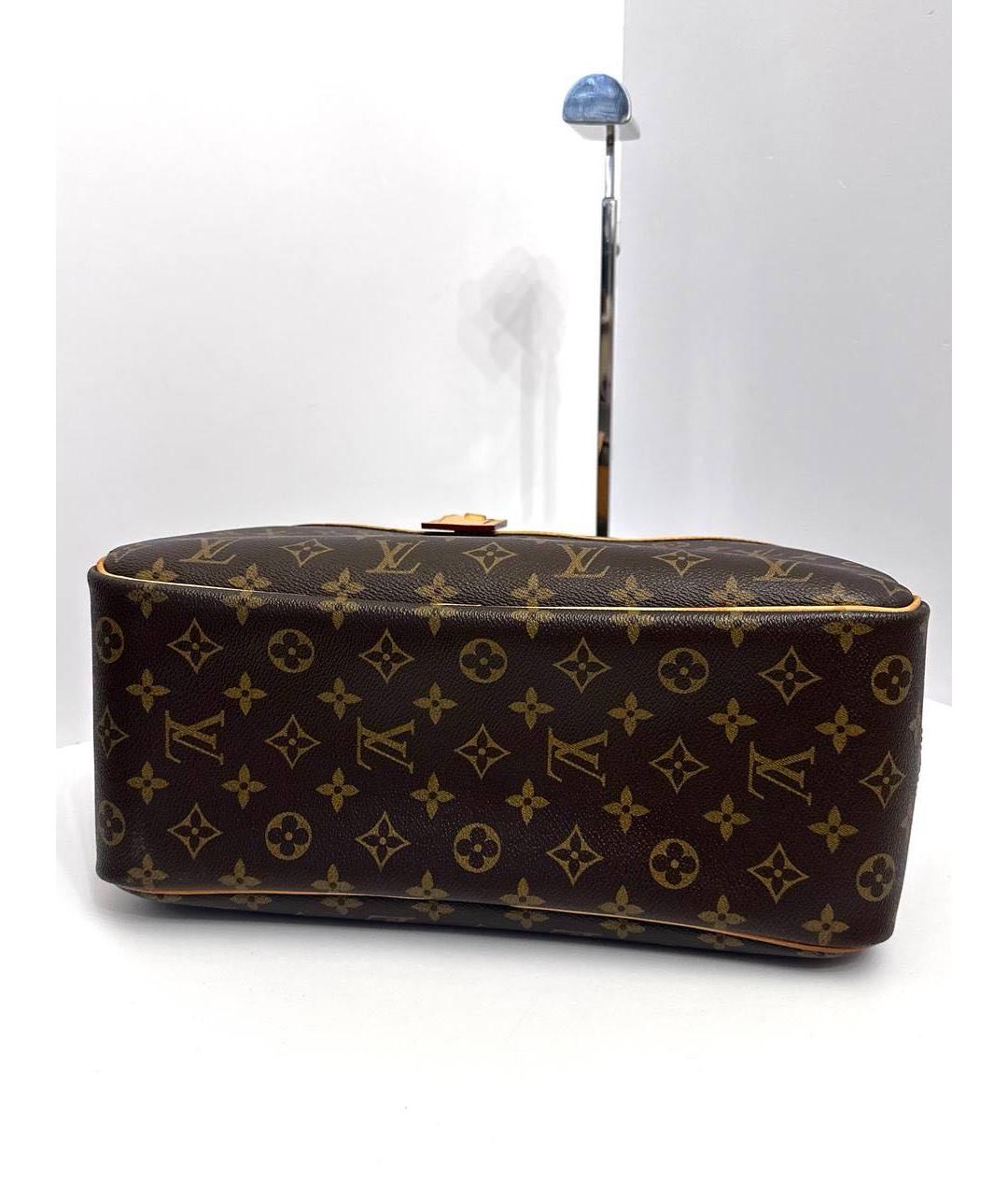 LOUIS VUITTON Коричневая кожаная сумка тоут, фото 8