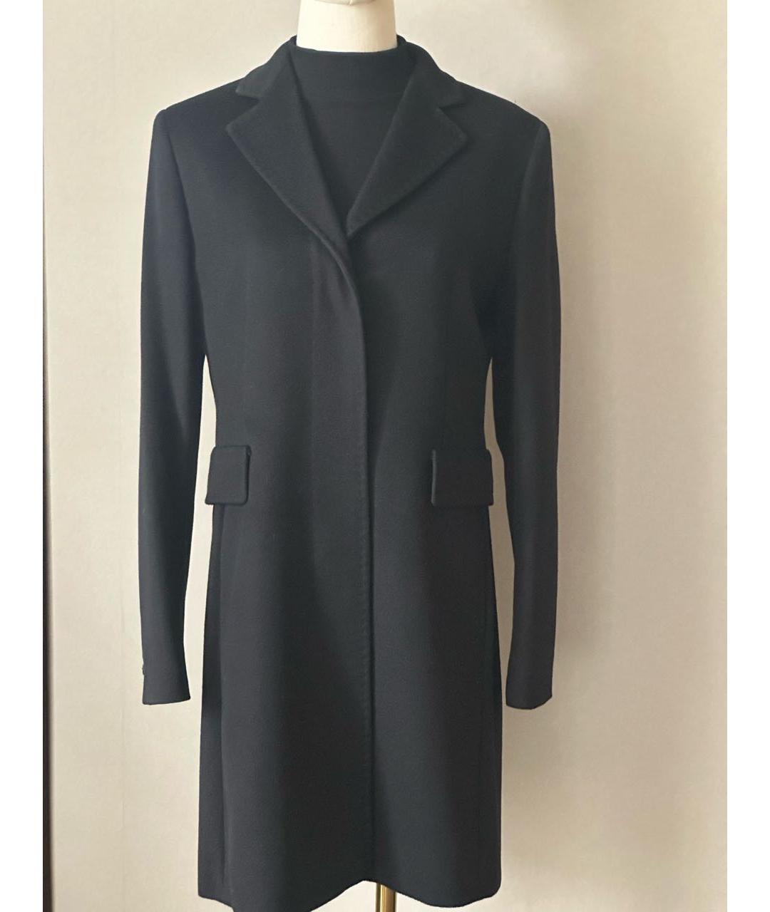 MAX MARA STUDIO Черное шерстяное пальто, фото 6