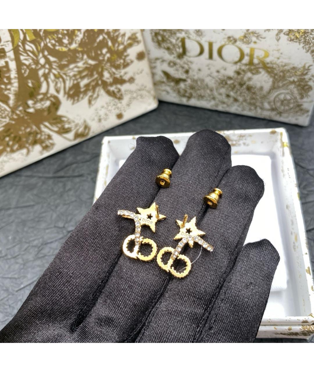 CHRISTIAN DIOR Золотые серьги из розового золота, фото 3