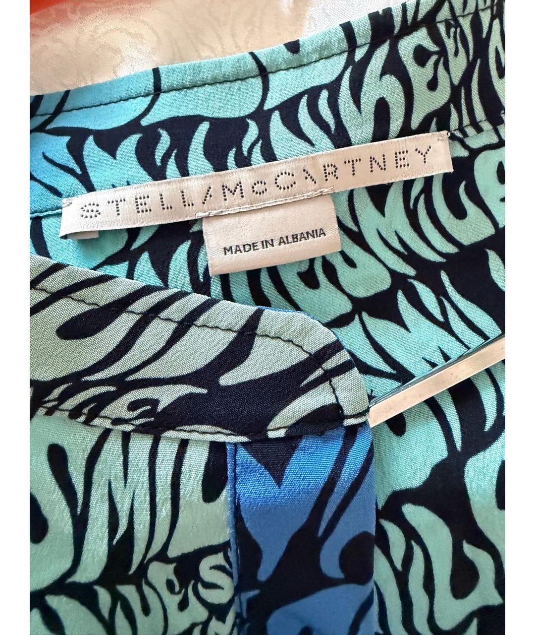 STELLA MCCARTNEY Темно-синяя шелковая рубашка, фото 3