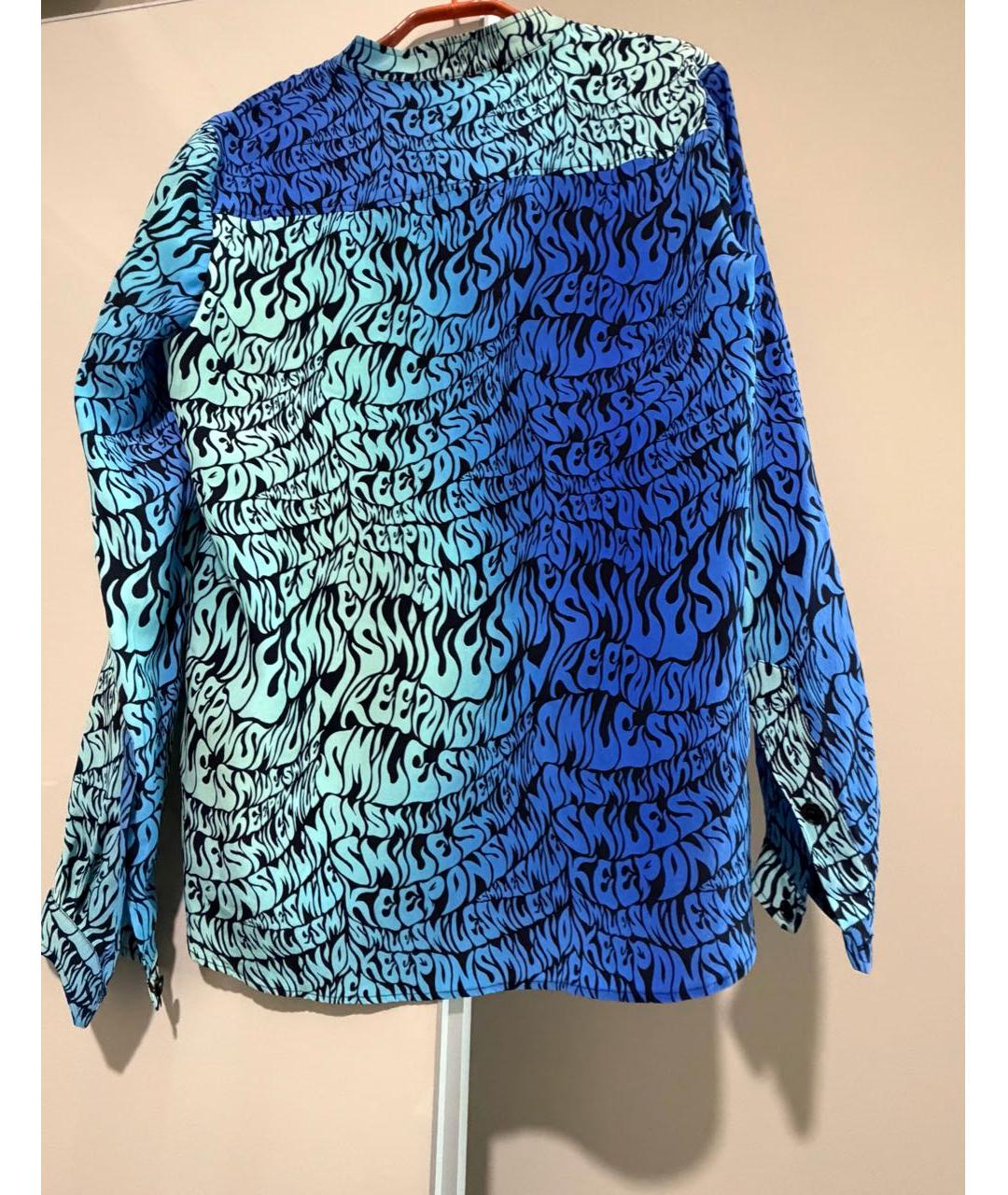STELLA MCCARTNEY Темно-синяя шелковая рубашка, фото 2