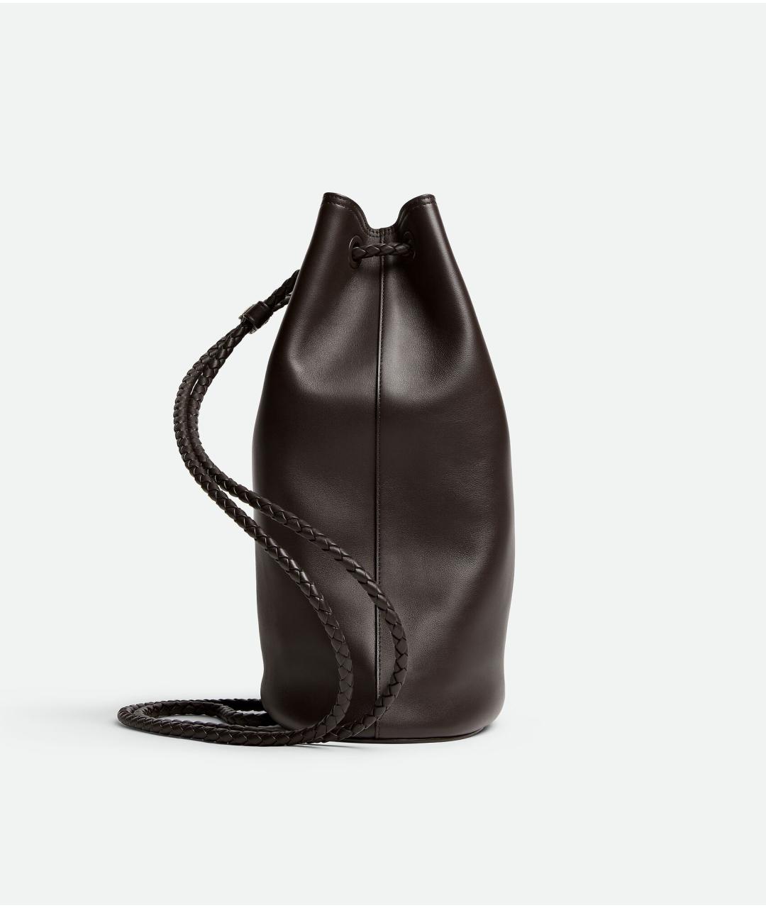 BOTTEGA VENETA Коричневый кожаный рюкзак, фото 4