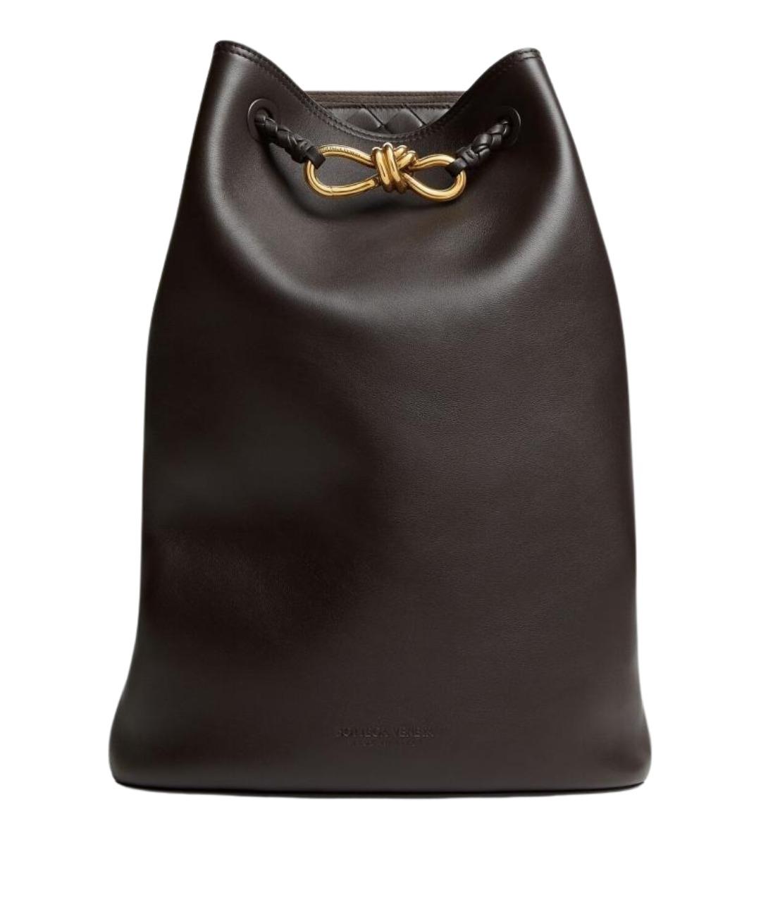 BOTTEGA VENETA Коричневый кожаный рюкзак, фото 1