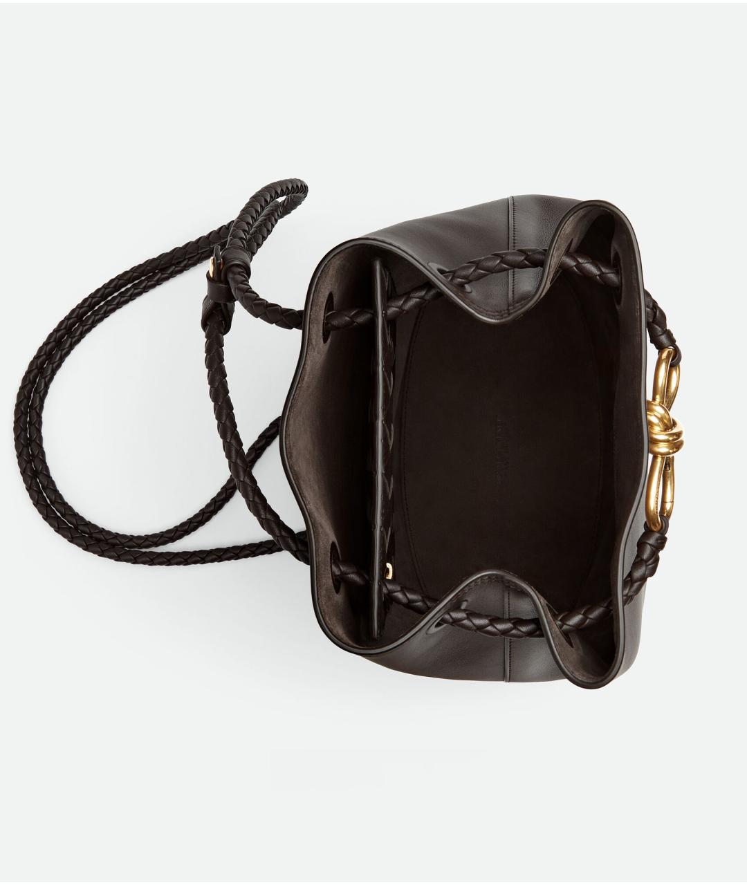 BOTTEGA VENETA Коричневый кожаный рюкзак, фото 3