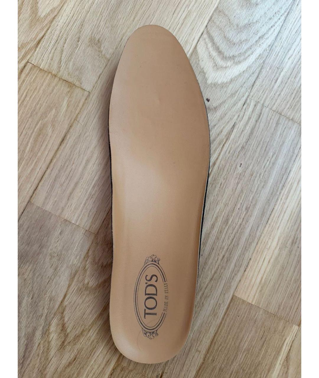 TOD'S Горчичные замшевые высокие ботинки, фото 7