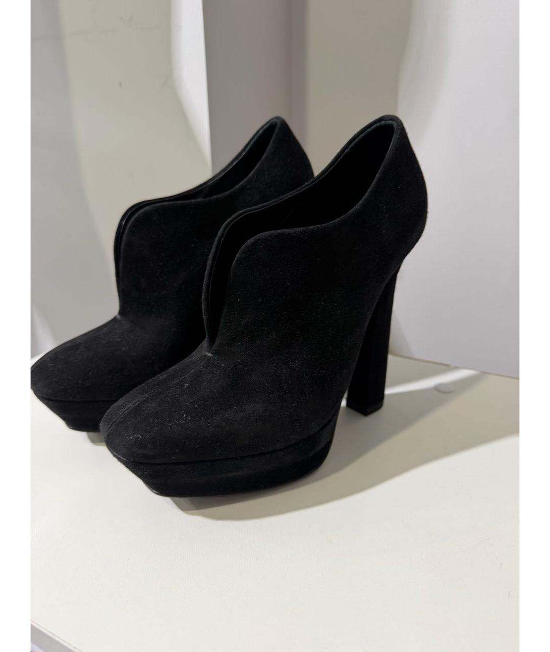 BOTTEGA VENETA Черные замшевые ботильоны, фото 2