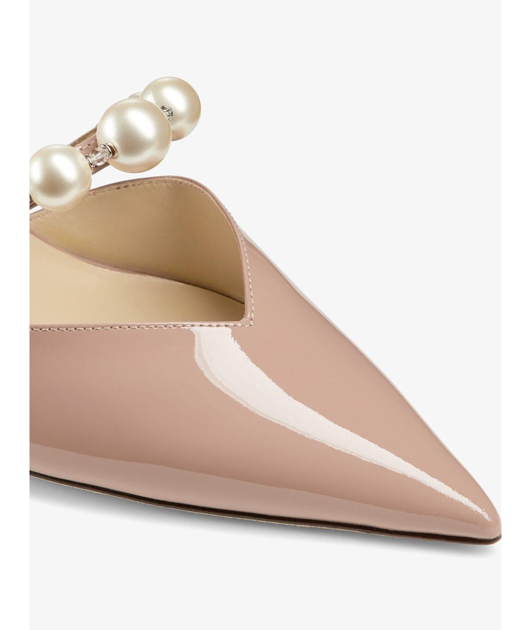 JIMMY CHOO Розовые туфли из лакированной кожи, фото 3