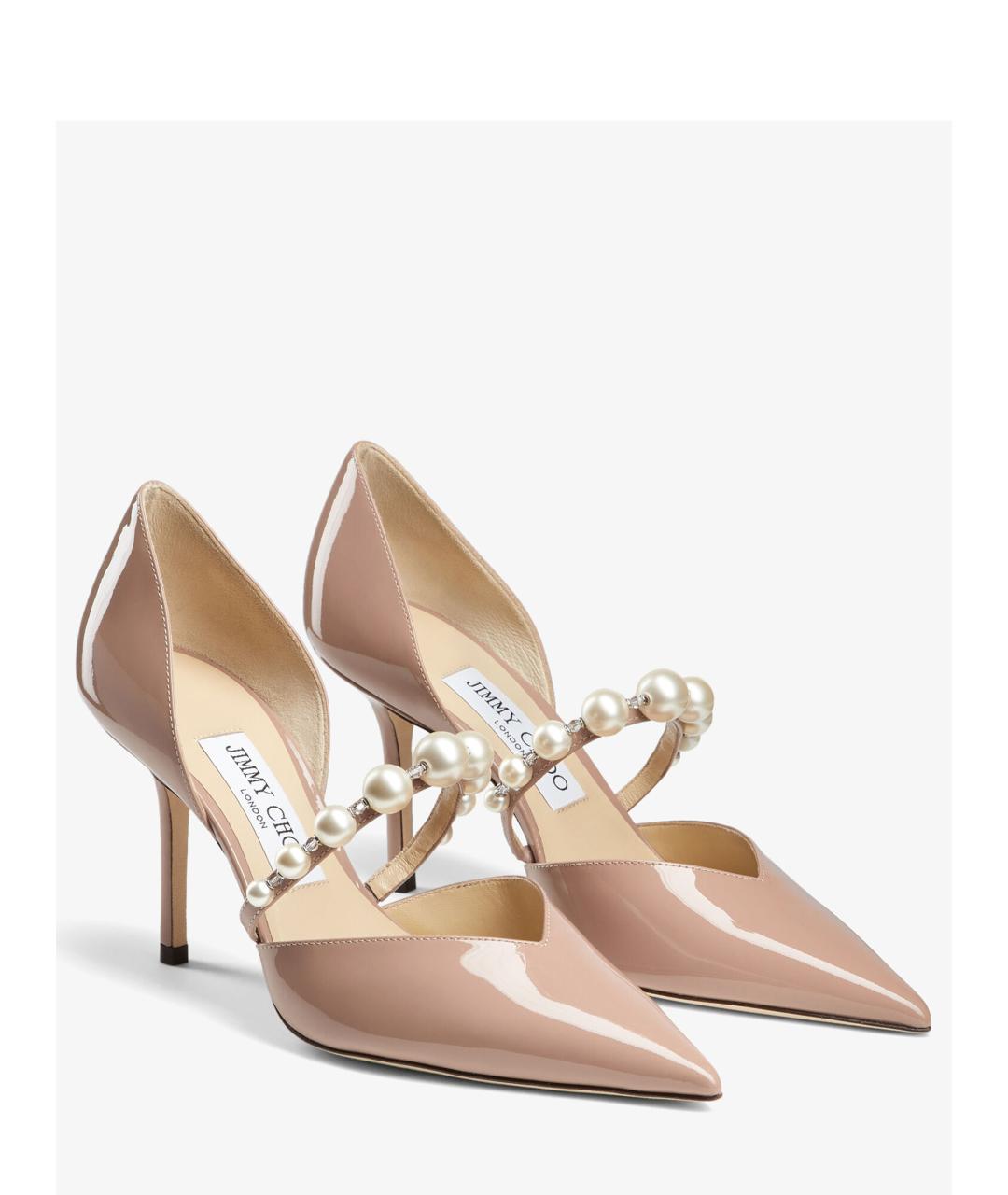 JIMMY CHOO Розовые туфли из лакированной кожи, фото 2