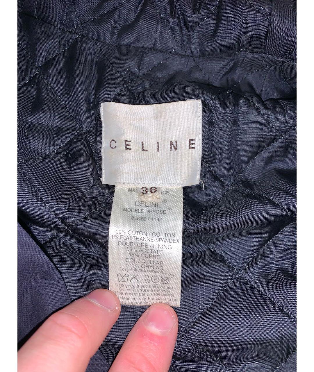 CELINE Черная хлопковая куртка, фото 6