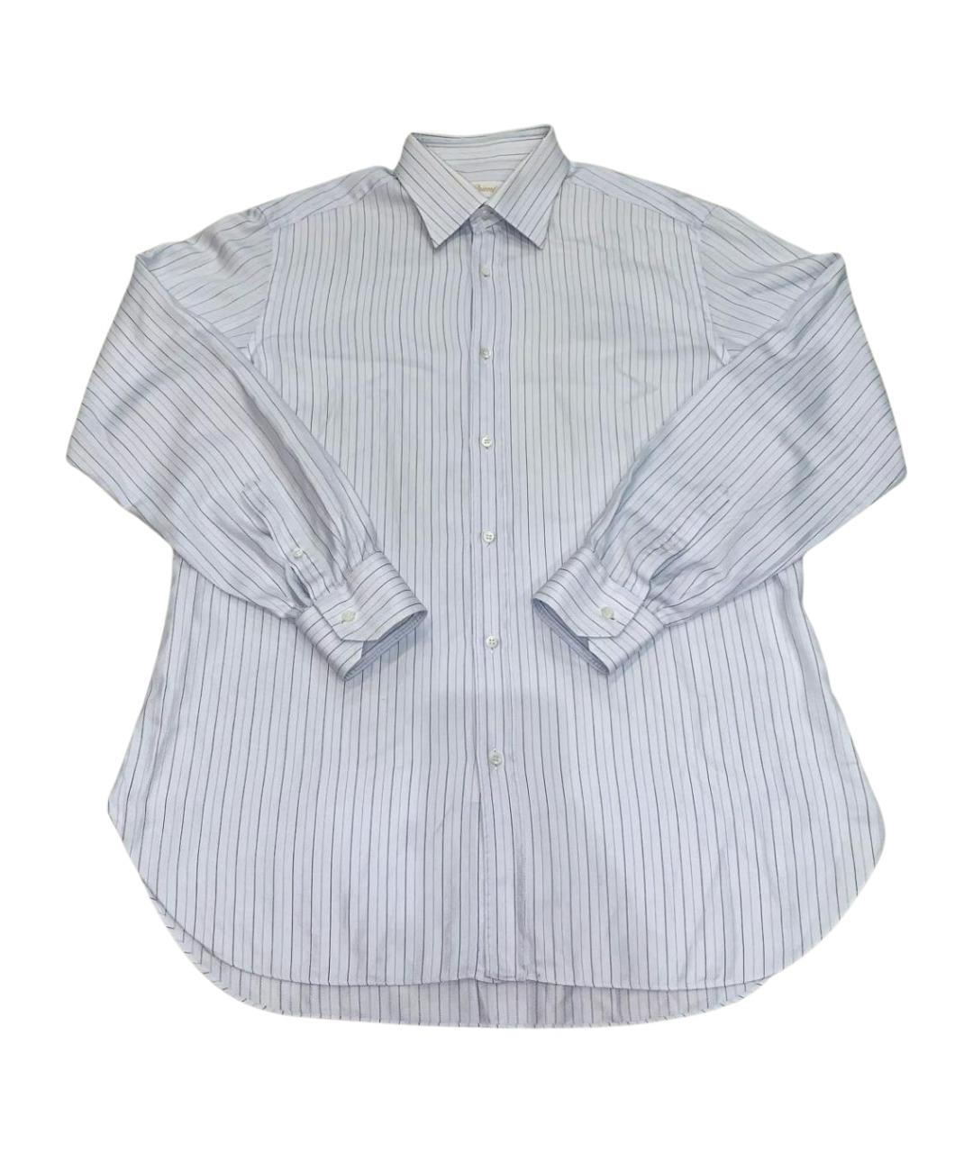 BRIONI Белая хлопковая классическая рубашка, фото 1