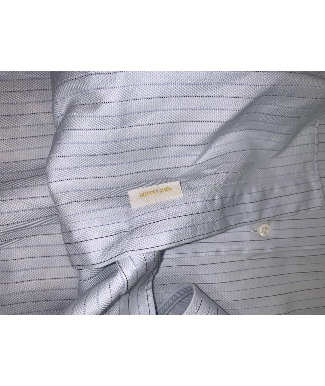 BRIONI Белая хлопковая классическая рубашка, фото 3