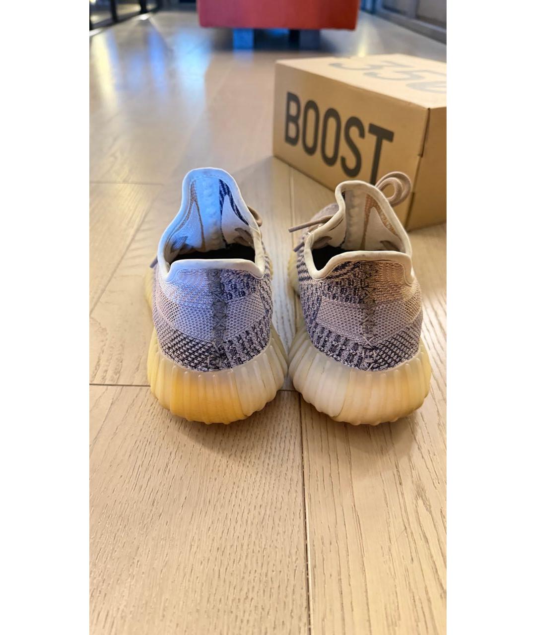 ADIDAS YEEZY Бежевые текстильные кроссовки, фото 4