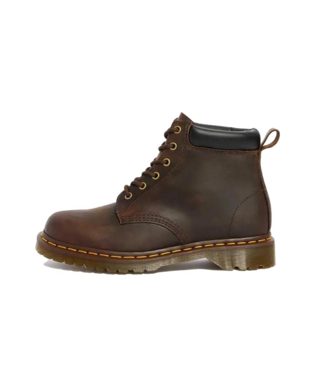 DR. MARTENS Коричневые кожаные ботинки, фото 7
