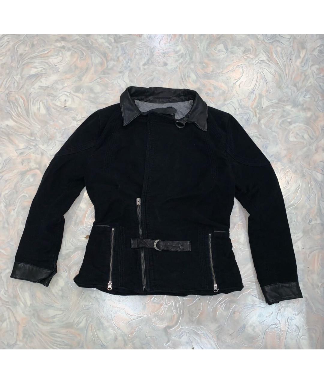 DIESEL BLACK GOLD Черная замшевая куртка, фото 9