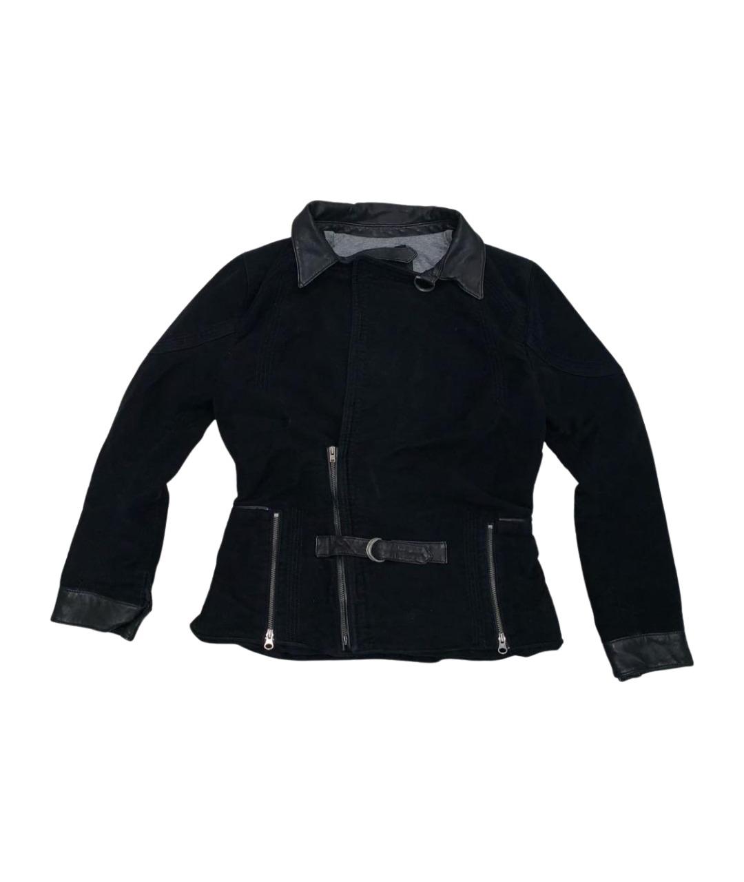 DIESEL BLACK GOLD Черная замшевая куртка, фото 1