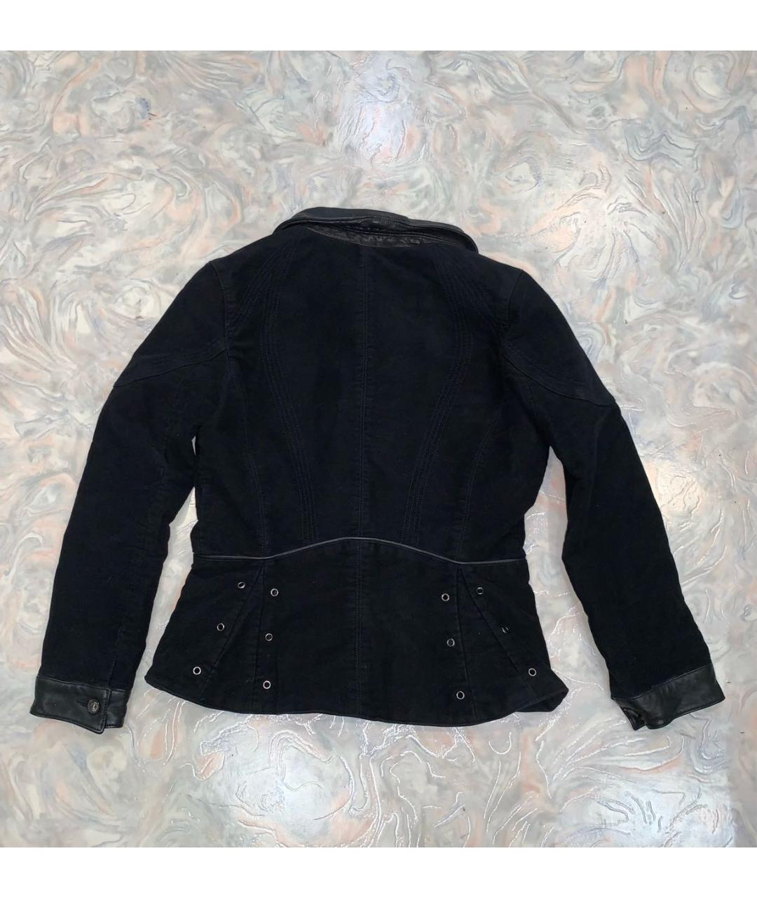DIESEL BLACK GOLD Черная замшевая куртка, фото 2