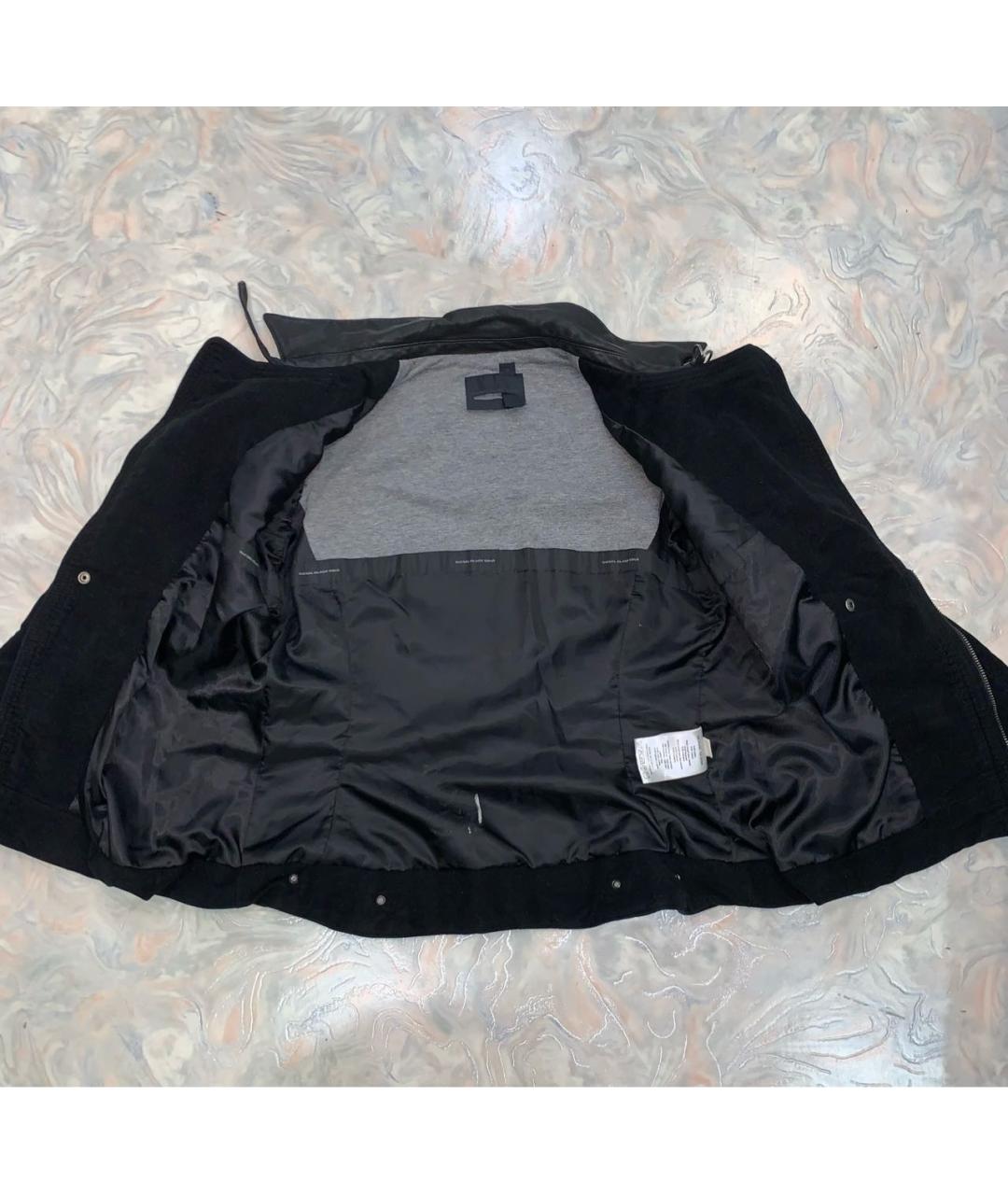 DIESEL BLACK GOLD Черная замшевая куртка, фото 6