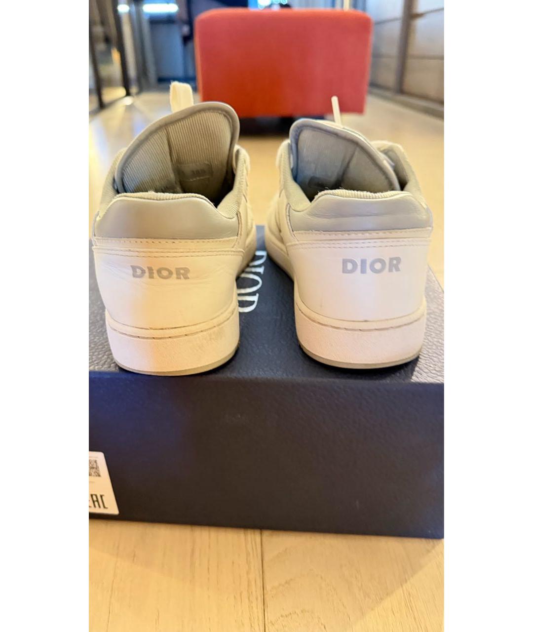 CHRISTIAN DIOR Белые кожаные кеды, фото 4