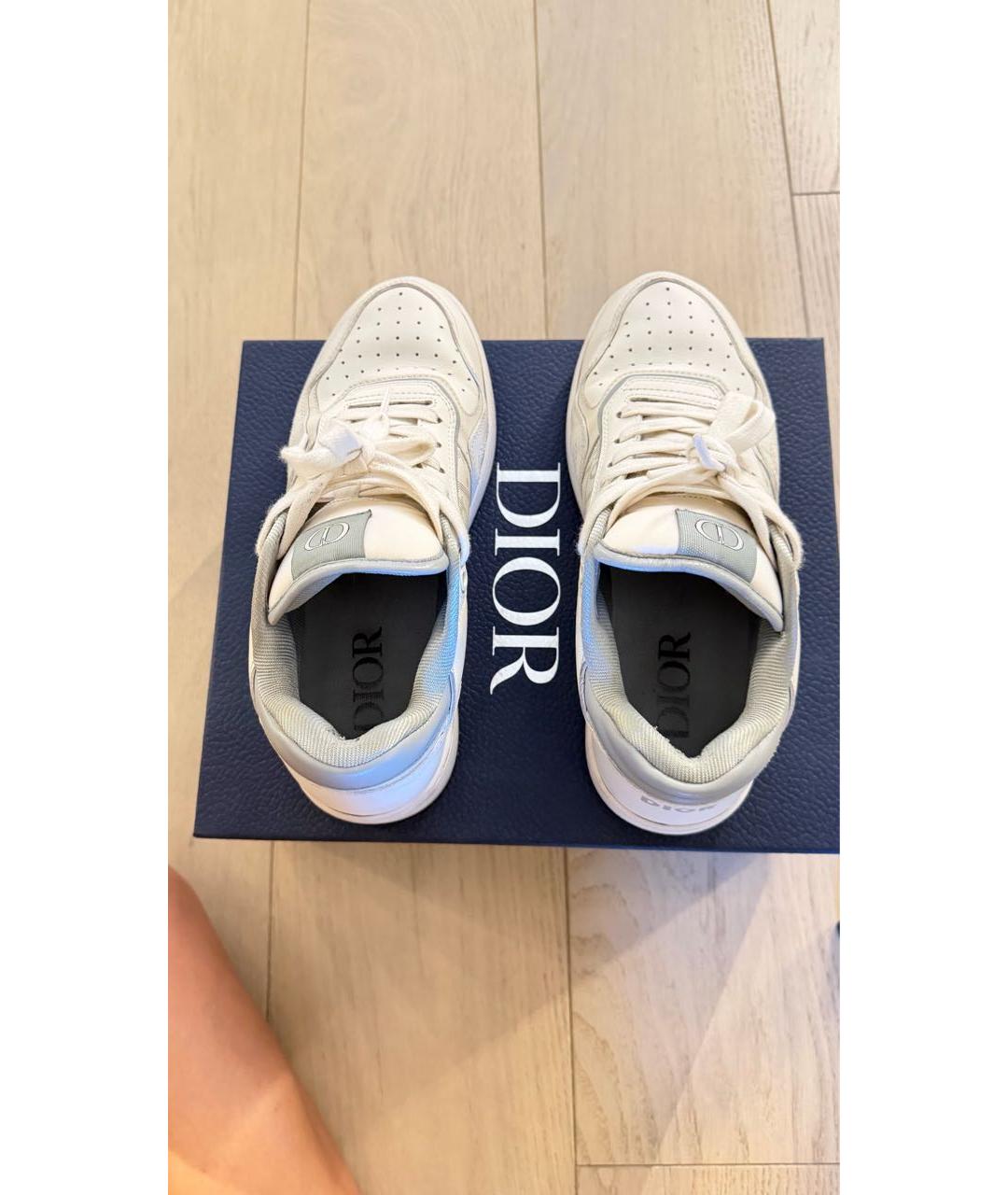 CHRISTIAN DIOR Белые кожаные кеды, фото 3