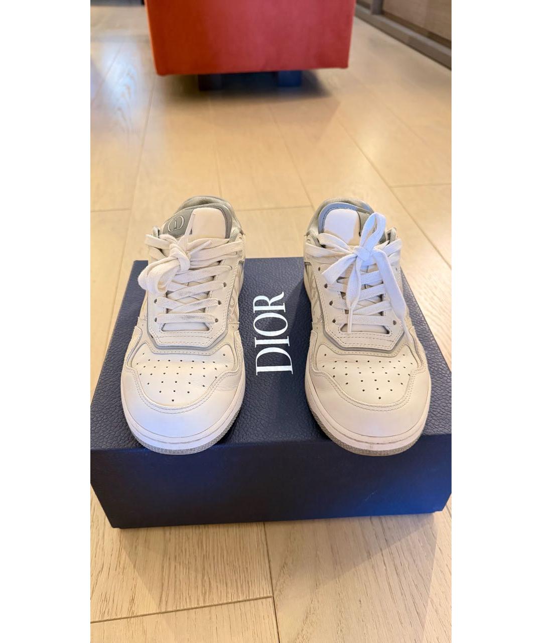 CHRISTIAN DIOR Белые кожаные кеды, фото 2