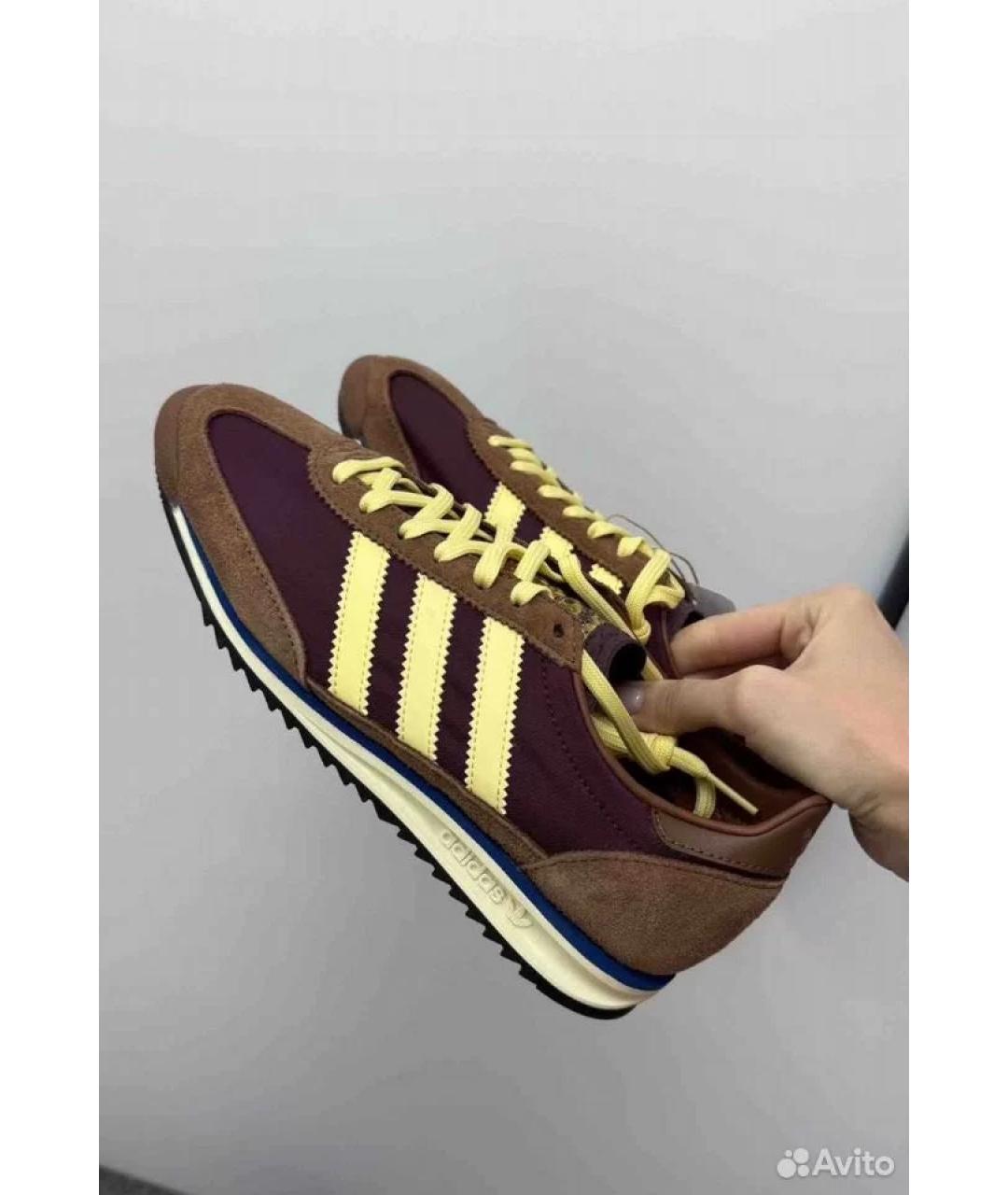 ADIDAS Коричневые замшевые кроссовки, фото 6